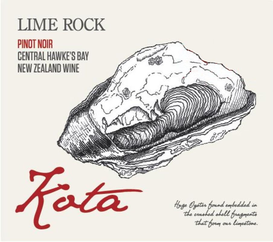 Lime Rock Wines Hawke's Bay Kota Pinot Noir 2013 Front Label
