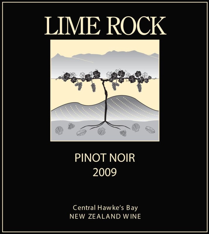 Lime Rock Wines Central Hawke's Bay Pinot Noir 2009 Front Label
