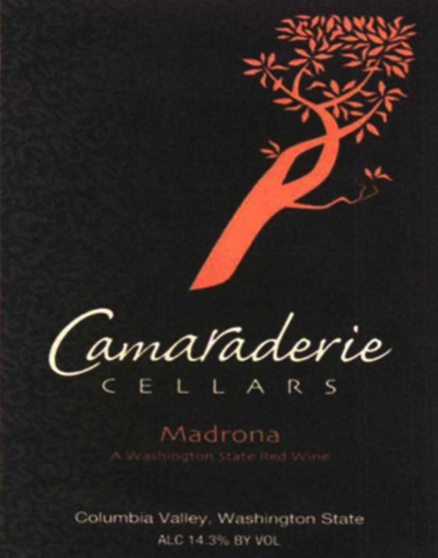 Camaraderie Cellars Madrona 2009 Front Label