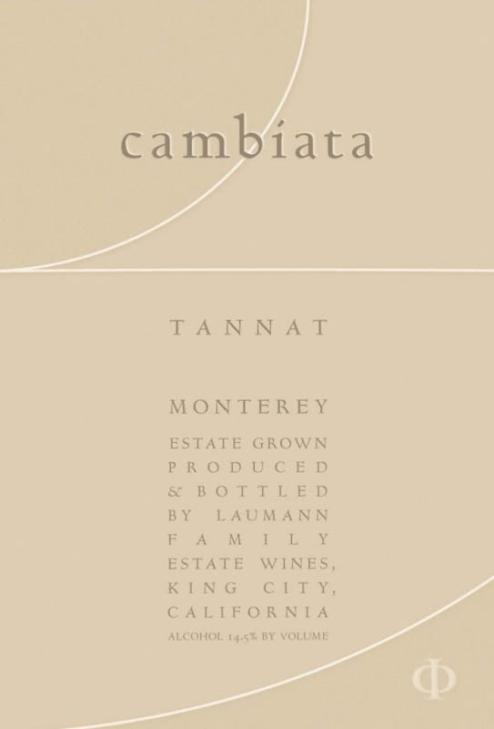 Cambiata Winery Rocosa Loma Vineyard Tannat 2012 Front Label