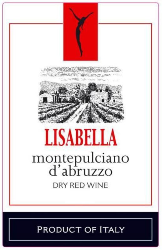 Lisabella Montepulciano d'Abruzzo 2013 Front Label