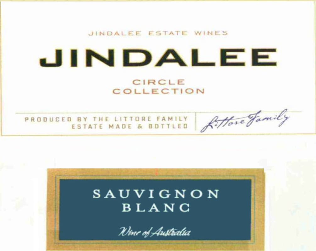 Littore Wines Jindalee Estate Circle Collection Sauvignon Blanc 2008 Front Label