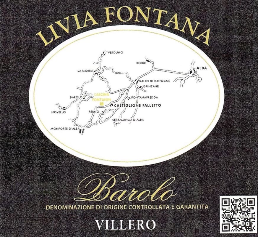 Vinos Santa Ursula Barolo Villero 2009 Front Label