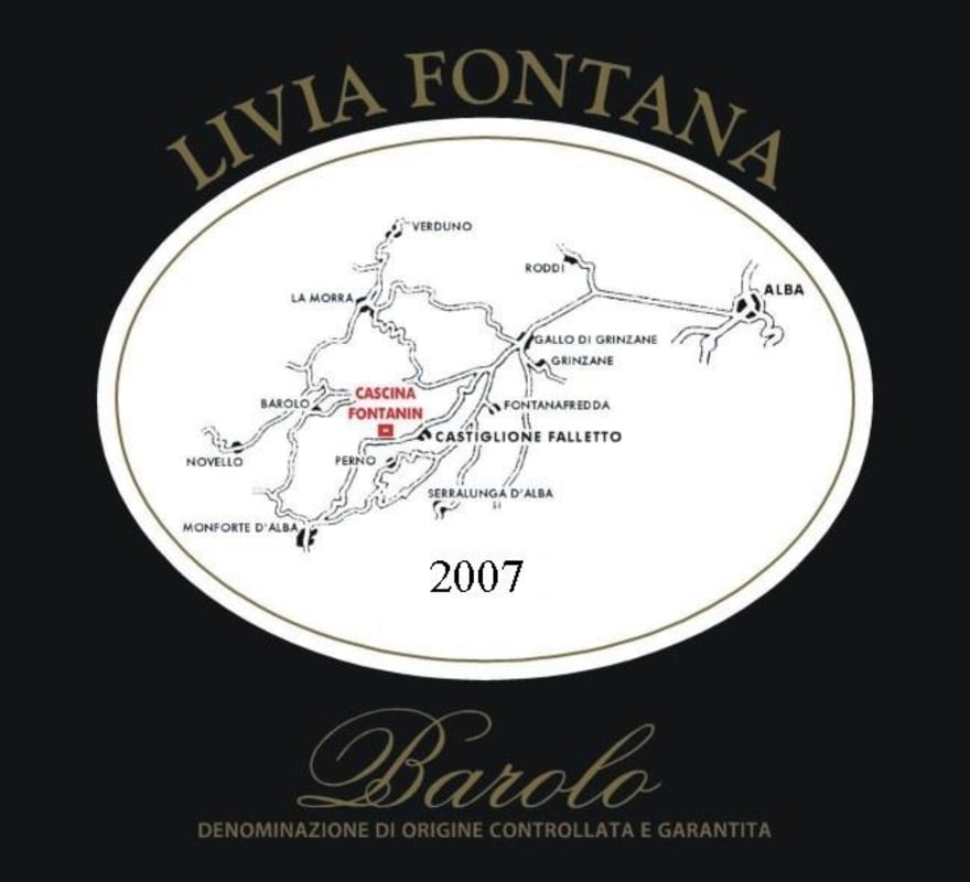 Vinos Santa Ursula Barolo 2007 Front Label