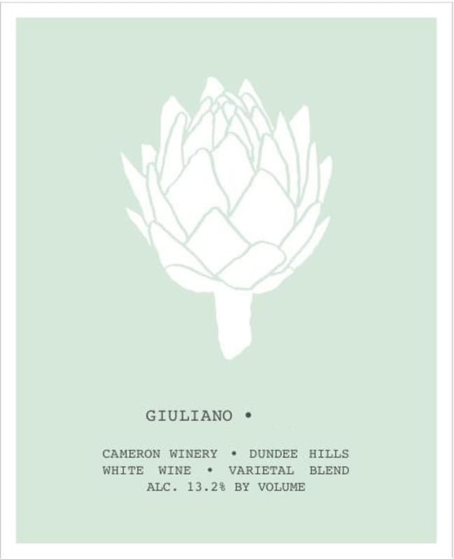 Cameron Winery Guiliano White 2013 Front Label