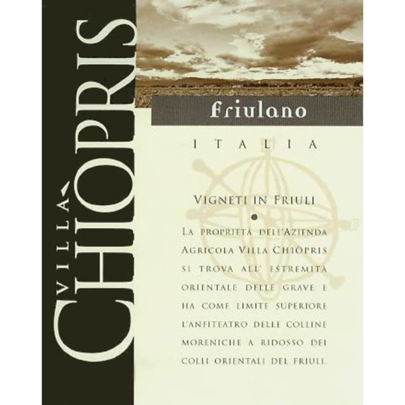 Villa Chiopris Friulano 2007 Front Label