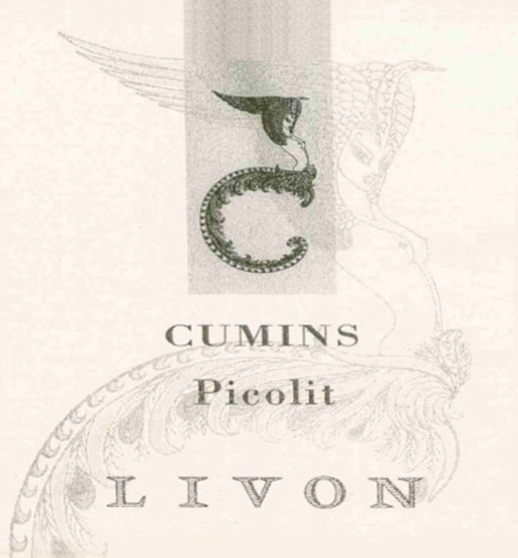 Livon Collio Cumins Picolit 2011 Front Label