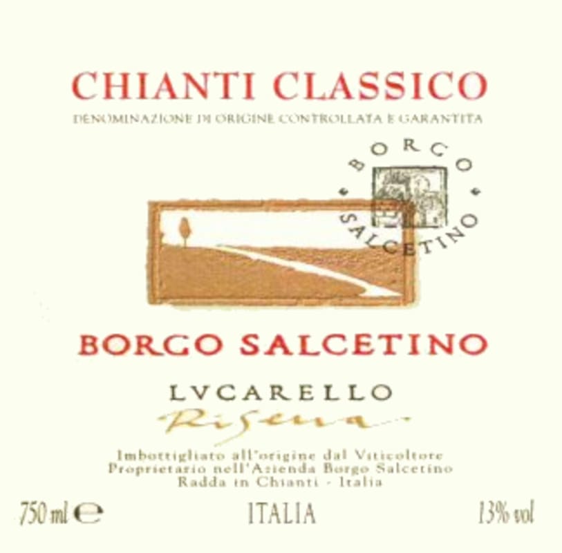 Livon Chianti Classico Borgo Salcetino Lucarello Riserva 2009 Front Label