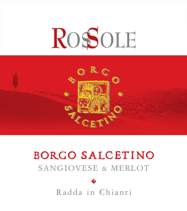 Borgo Salcetino Rossole 2013 Front Label
