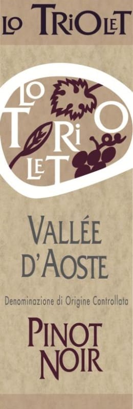 Lo Triolet Vallee d'Aoste Pinot Noir 2014 Front Label