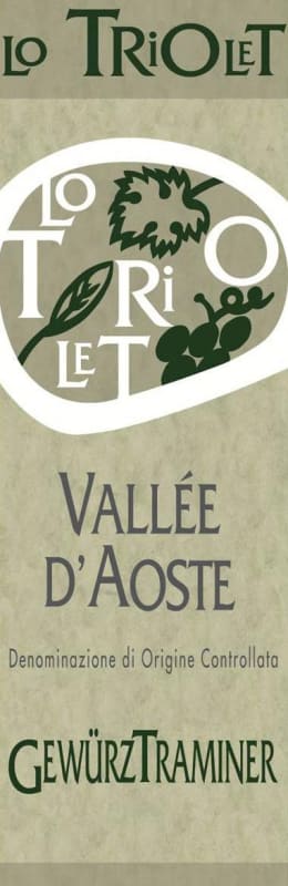 Lo Triolet Vallee d'Aoste Gewurztraminer 2014 Front Label
