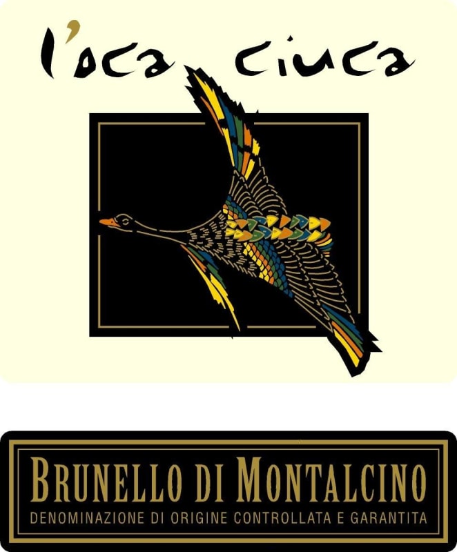 L'Oca Ciuca Brunello di Montalcino Drunken Goose 2009 Front Label