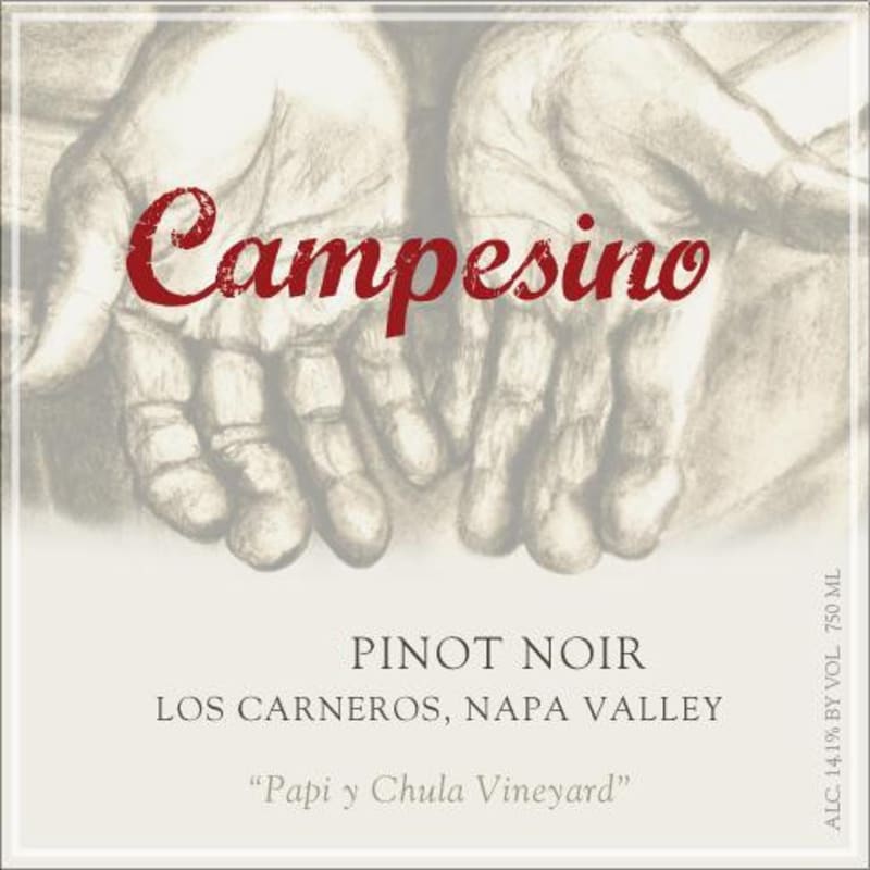 Campesino Cellars Papi y Chula Vineyard Pinot Noir 2009 Front Label