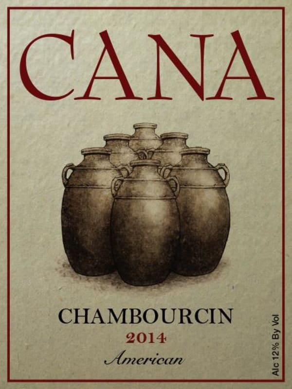 Cana Vineyards & Winery American Chambourcin 2014 Front Label