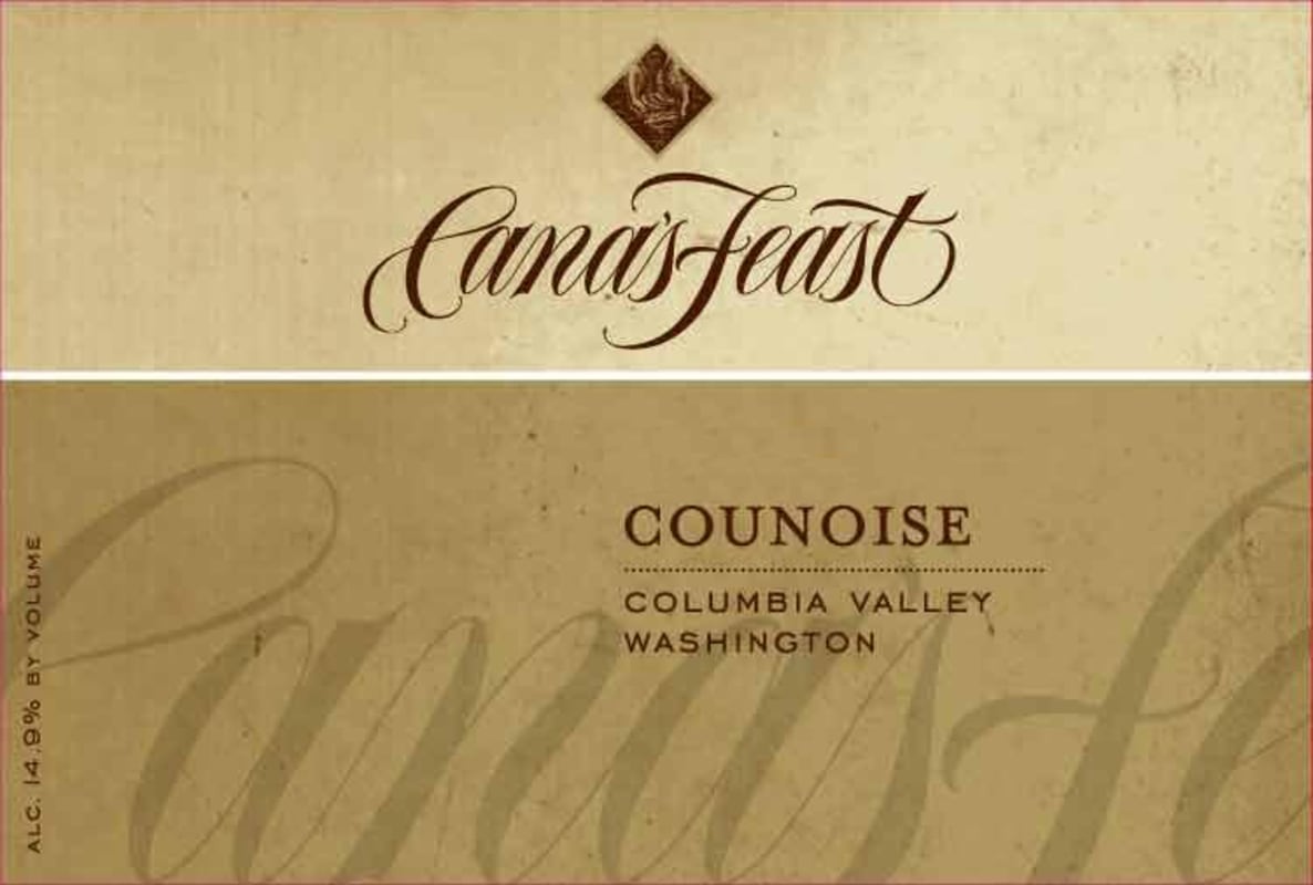 Cana's Feast Winery Counoise 2013 Front Label