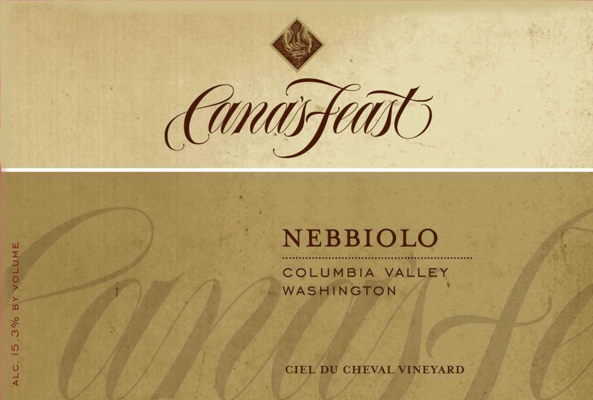 Cana's Feast Winery Nebbiolo 2008 Front Label