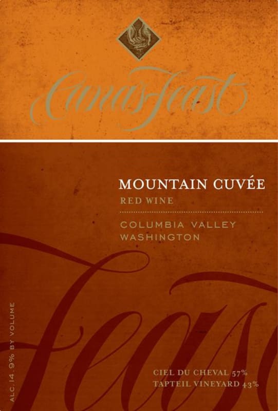 Cana's Feast Winery Mountain Cuvee 2012 Front Label