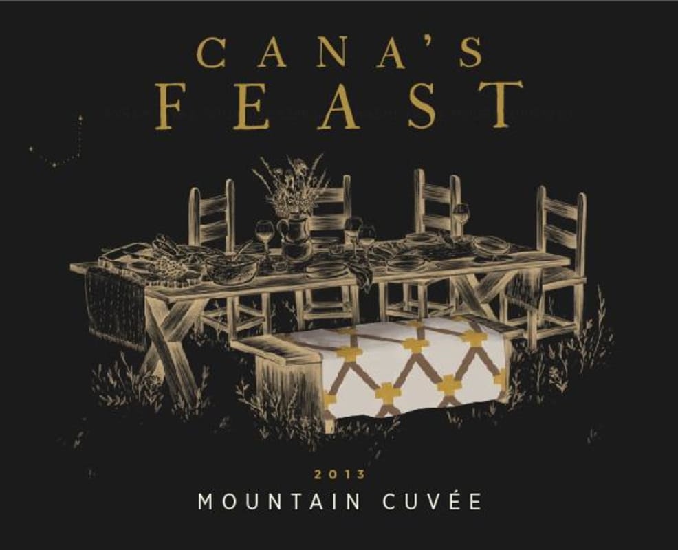Cana's Feast Winery Mountain Cuvee 2013 Front Label