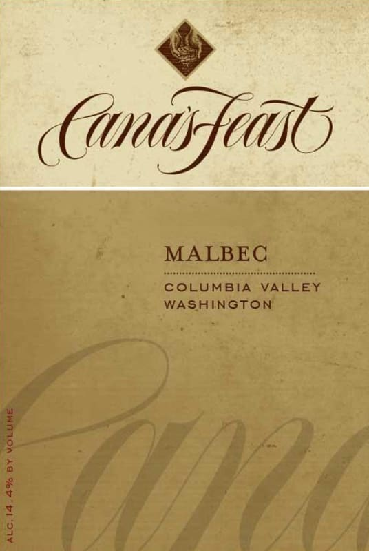 Cana's Feast Winery Malbec 2013 Front Label