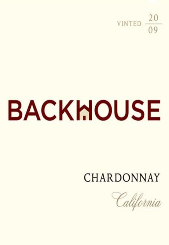 BackHouse Wines Chardonnay 2009 Front Label