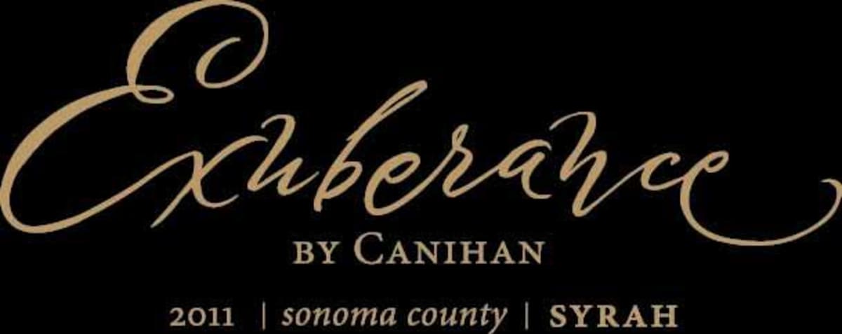 Canihan Family Winery Exuberance Syrah 2011 Front Label