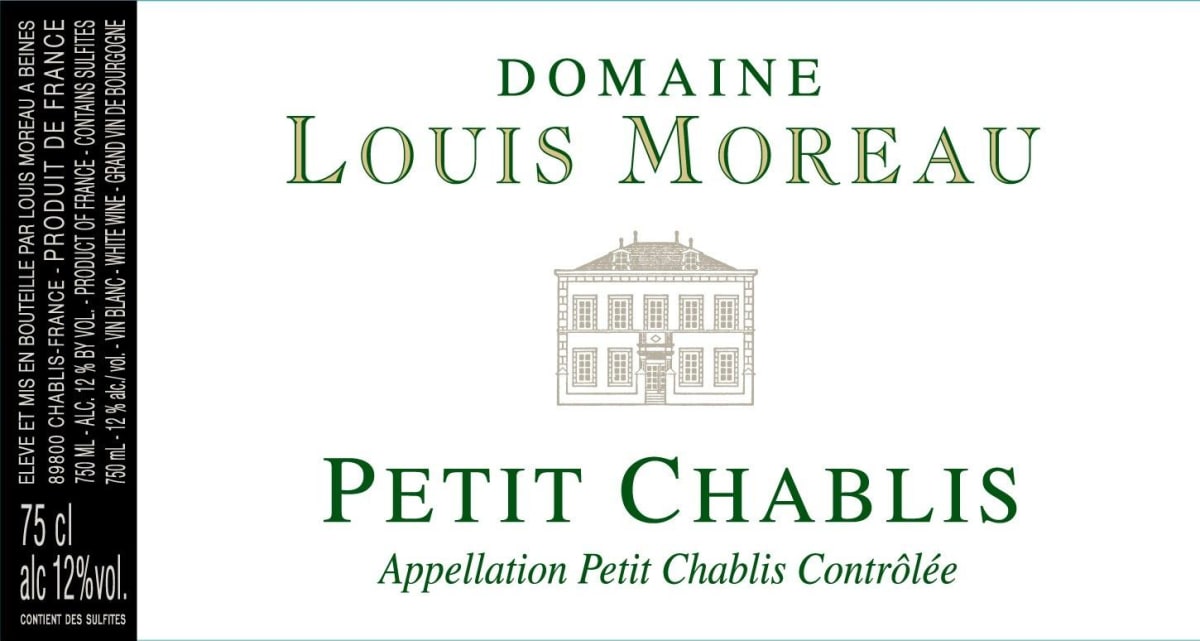 Domaine Louis Moreau Chablis Petit 2009 Front Label