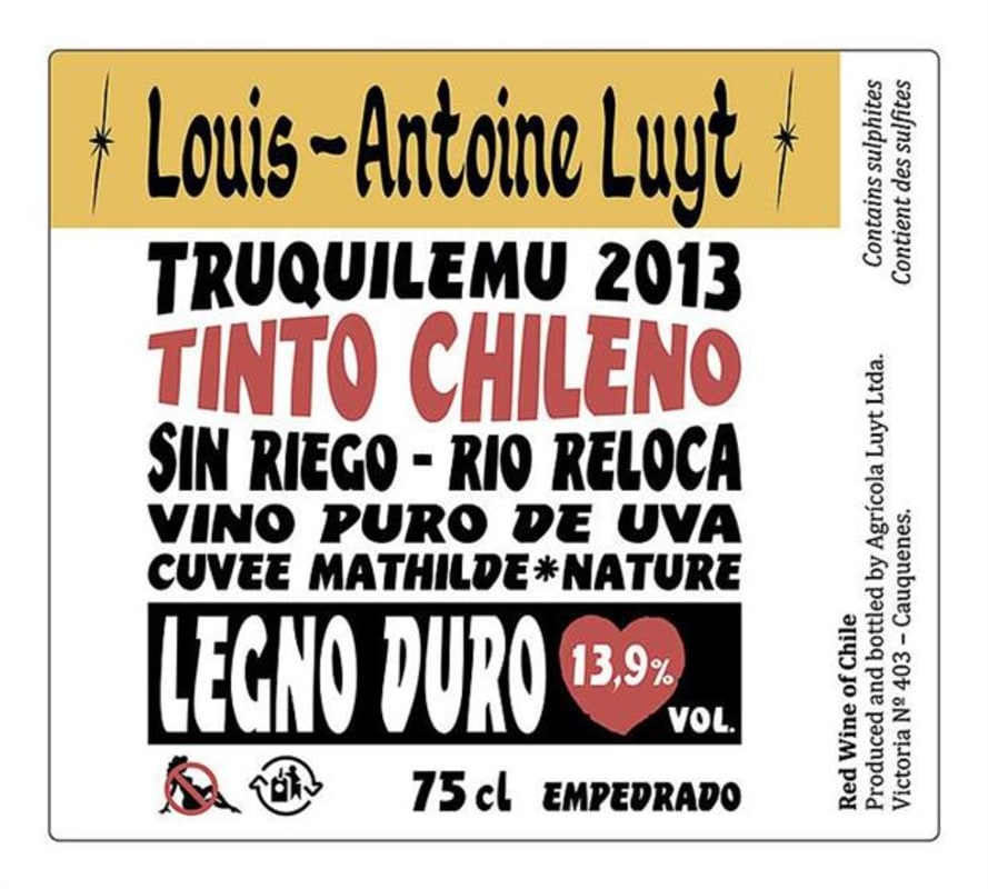 Louis-Antoine Luyt Carignan Legno Duro 2013 Front Label