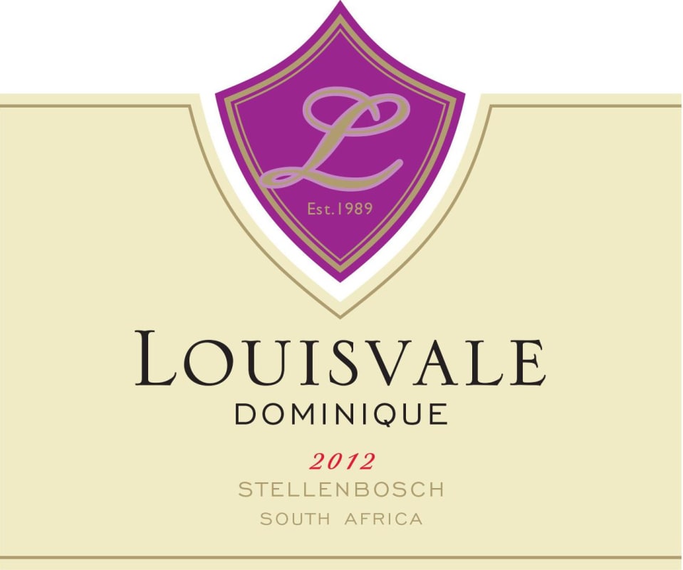 Louisvale Dominique 2012 Front Label