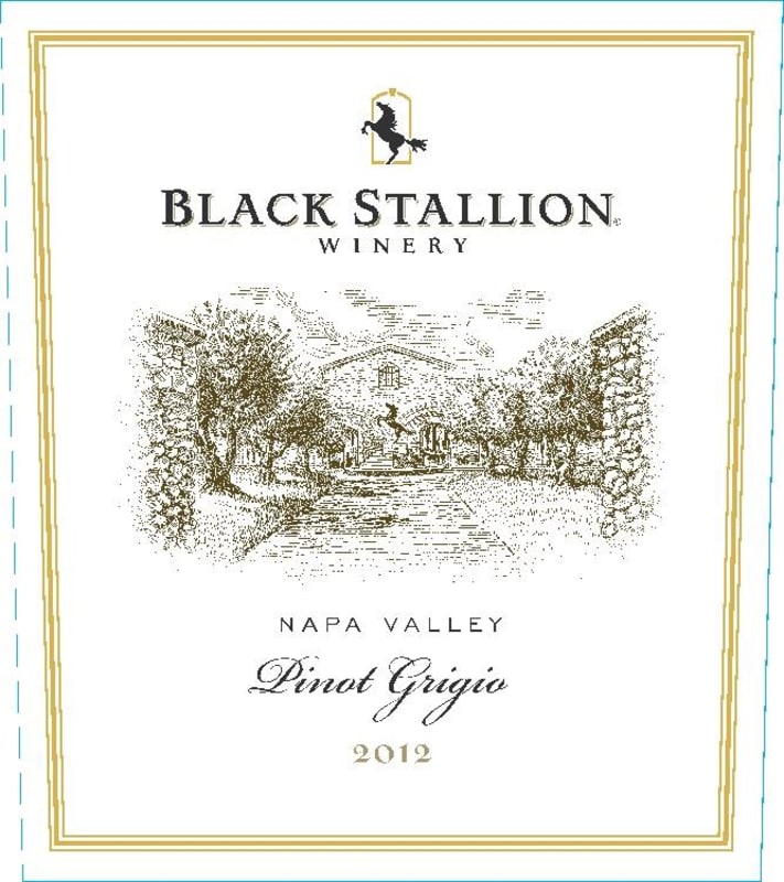 Black Stallion Winery Pinot Grigio 2012 Front Label