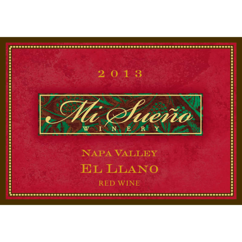 Mi Sueno Winery El Llano Red Blend 2013 Front Label