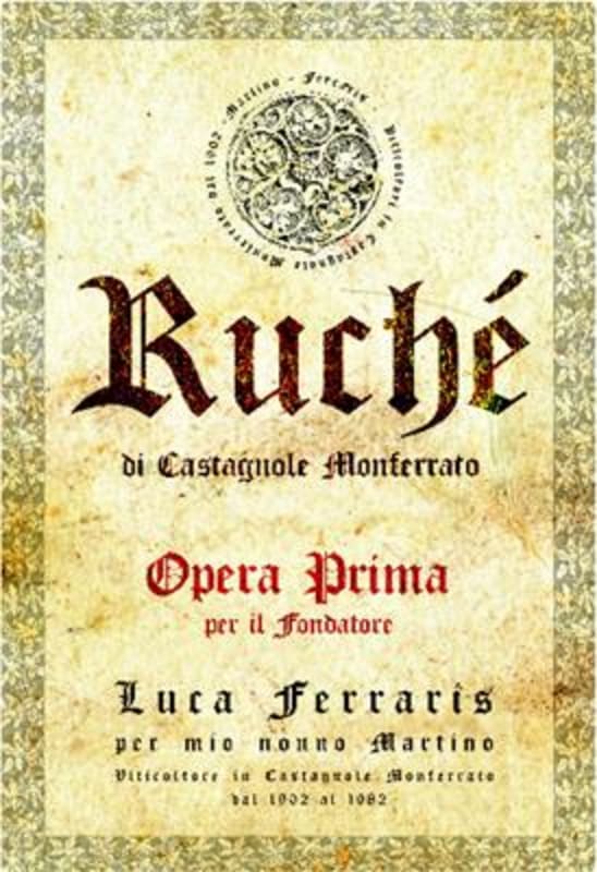 Ferraris Opera Prima Ruche di Castagnole Monferrato 2010 Front Label