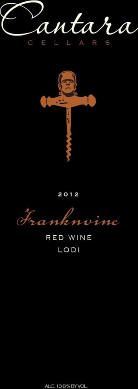 Cantara Cellars Franknvine 2012 Front Label