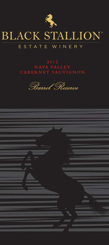 Black Stallion Winery Barrel Reserve Cabernet Sauvignon 2012 Front Label