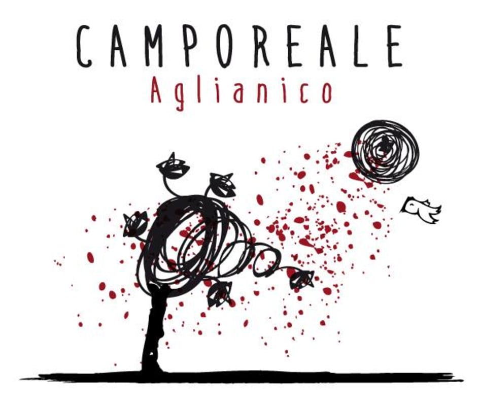Lunarossa Vini e Passione Campania Camporeale Aglianico 2014 Front Label