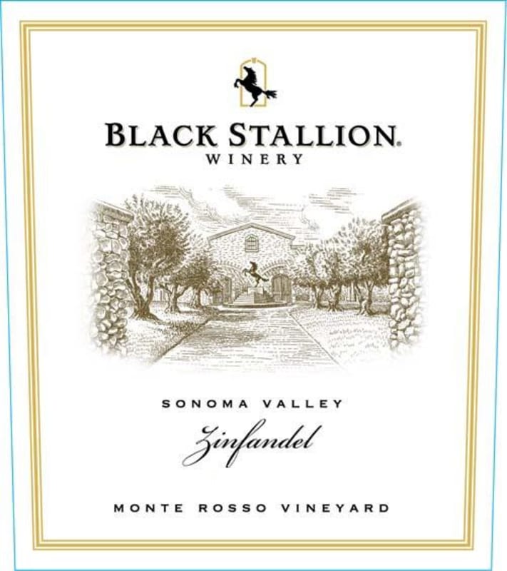 Black Stallion Winery Monte Rosso Vineyard Zinfandel 2012 Front Label