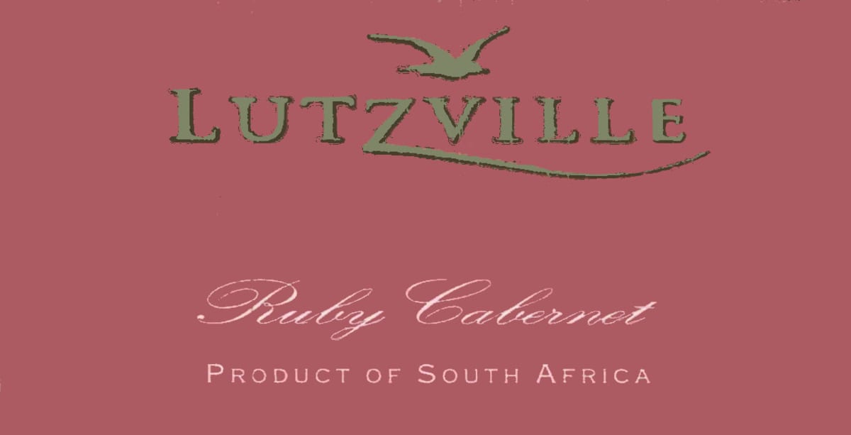 Lutzville Vineyards Ruby Cabernet 2012 Front Label