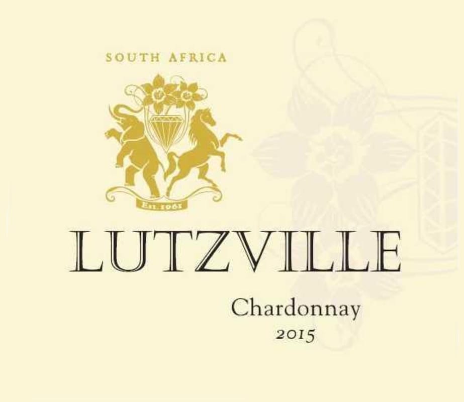 Lutzville Vineyards Olifants River Chardonnay 2015 Front Label
