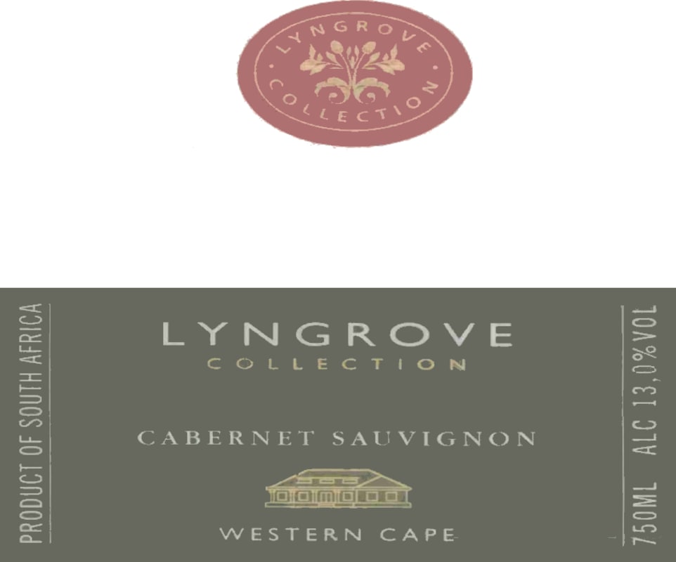 Lyngrove Collection Cabernet Sauvignon 2012 Front Label