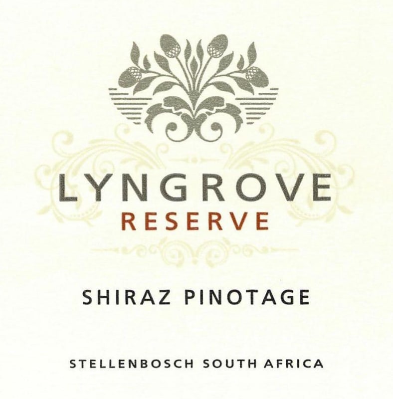 Lyngrove Reserve Shiraz Pinotage 2014 Front Label