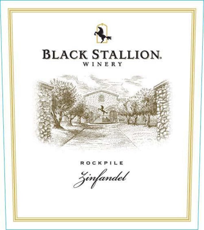 Black Stallion Winery Rockpile Vineyard Zinfandel 2010 Front Label