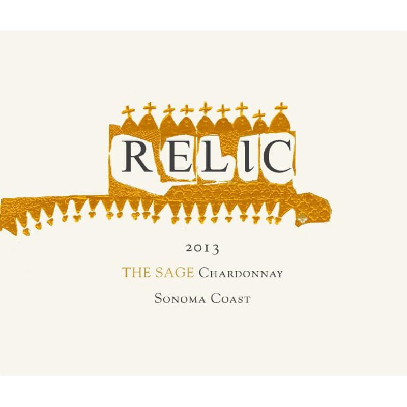 Relic Wine Cellars The Sage Chardonnay 2013 Front Label