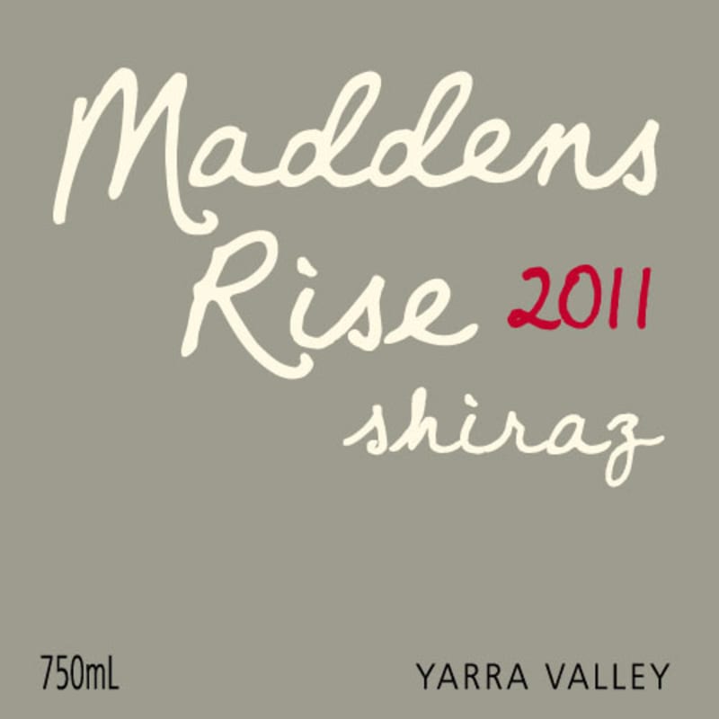 Maddens Rise Wines Syrah 2011 Front Label
