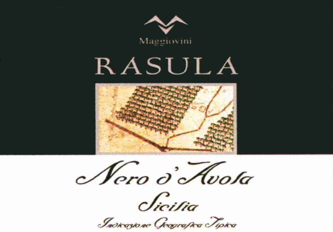 Maggio Vini Sicilia Rasula Nero d'Avola 2014 Front Label