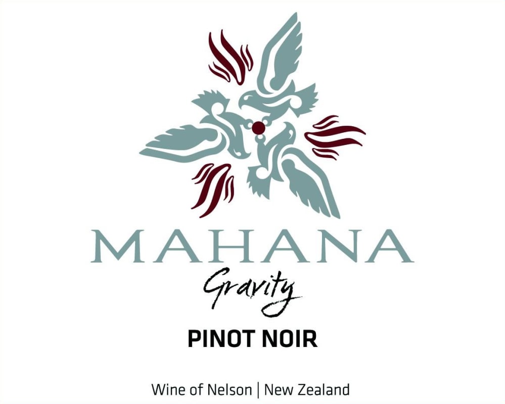Mahana Gravity Pinot Noir 2014 Front Label