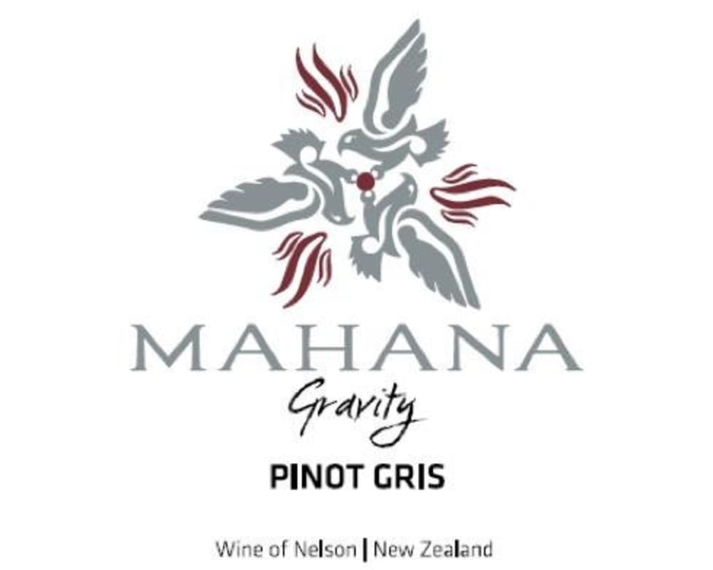 Mahana Gravity Pinot Gris 2015 Front Label