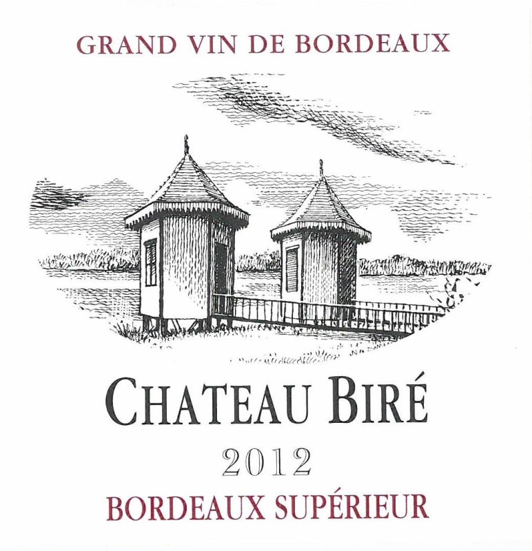 Mahler-Besse Chateau Bire 2012 Front Label