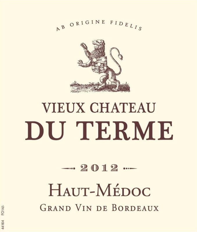 Maison Bouey Haut-Medoc Vieux Chateau du Terme 2012 Front Label