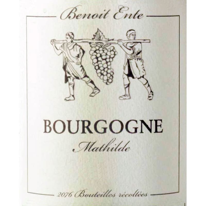 Benoit Ente Mathilde Bourgogne Rouge 2015 Front Label
