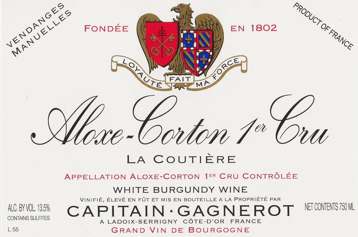 Maison Capitain-Gagnerot Aloxe-Corton La Coutiere Premier Cru 2011 Front Label