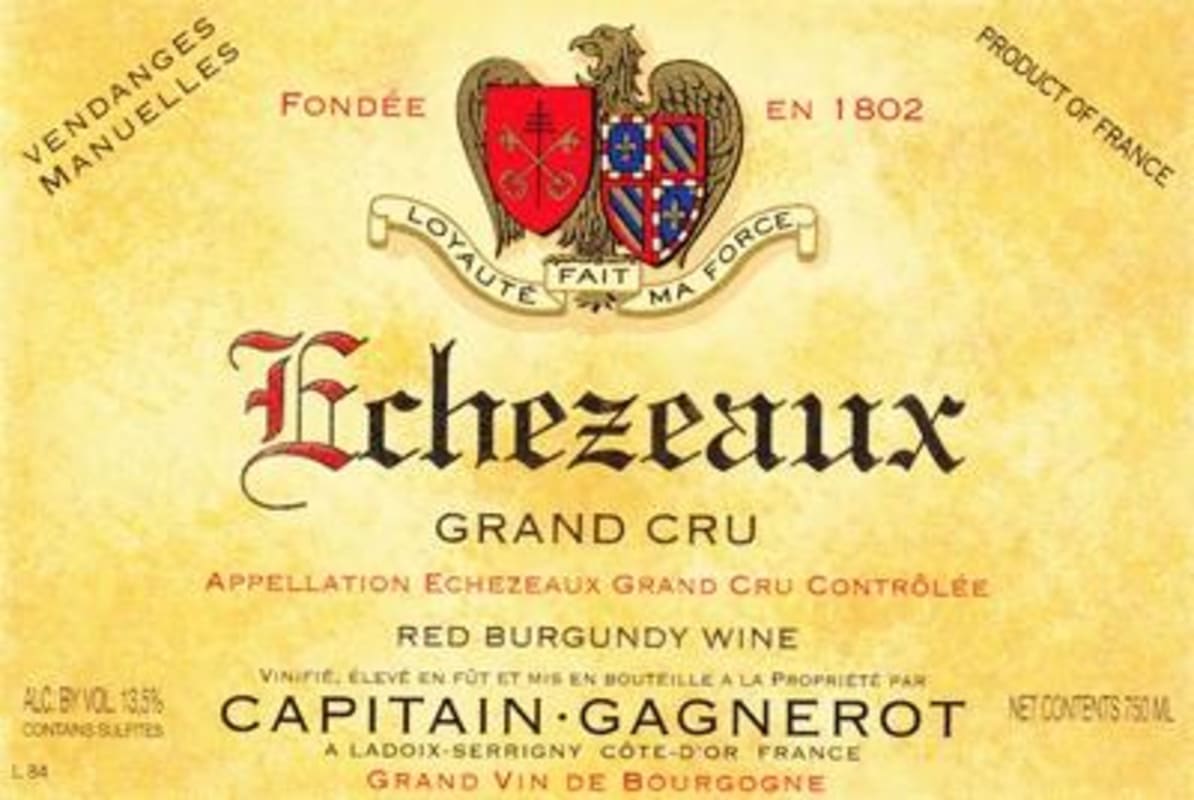 Maison Capitain-Gagnerot Echezeaux Grand Cru 2011 Front Label